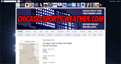 Desktop Screenshot of chicagosportsweather.com